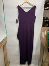 S.L. Fashions Women's Slimming Long Ruched Dress Sleeveless with Ruffle Size 10