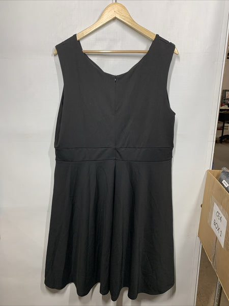 GRACE KARIN Women's Sleeveless Wrap V-Neck A-line Cocktail Party Dress Size 3XL