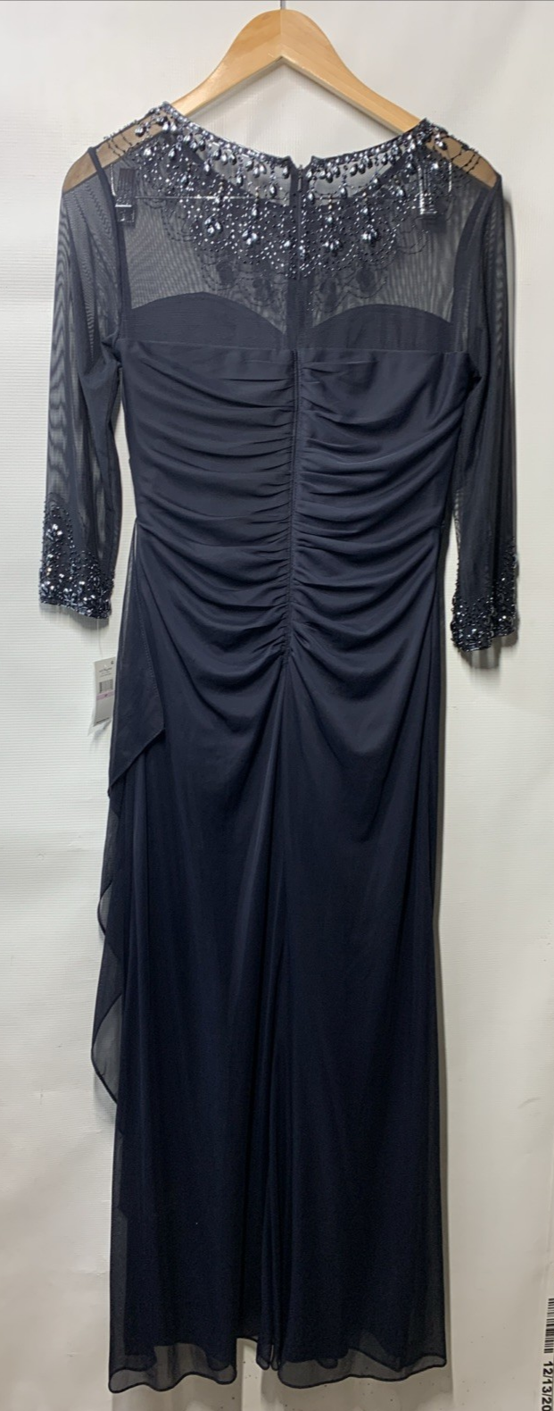 Alex Evenings Women's Long A-line Mother of The Bride Dress 3/4 Sleeve Size 6P