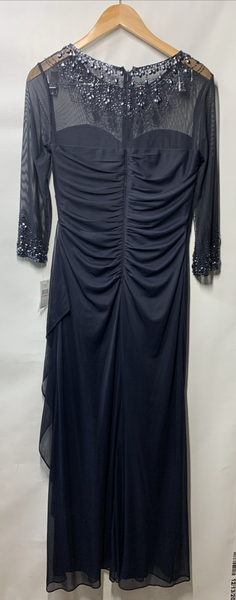 Alex Evenings Women's Long A-line Mother of The Bride Dress 3/4 Sleeve Size 6P