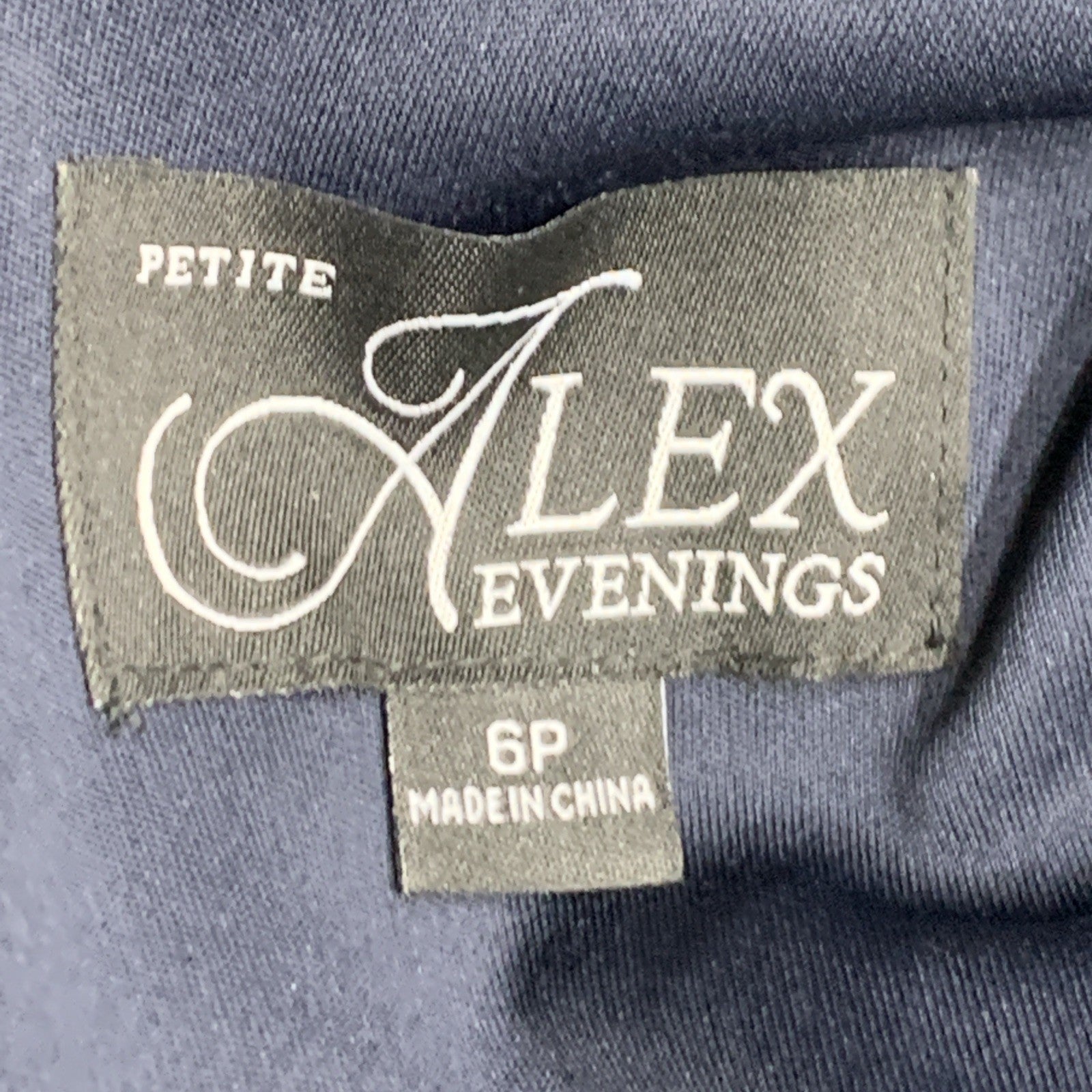 Alex Evenings Women's Long A-line Mother of The Bride Dress 3/4 Sleeve Size 6P