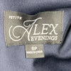 Alex Evenings Women's Long A-line Mother of The Bride Dress 3/4 Sleeve Size 6P