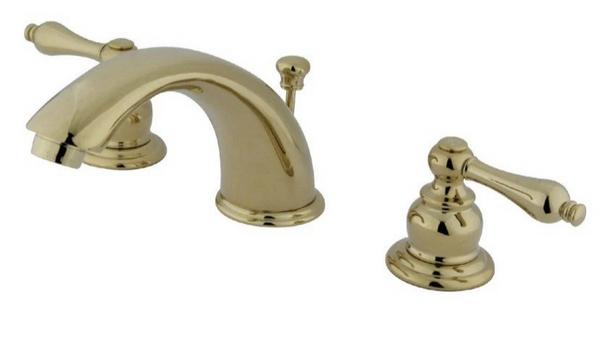 Kingston Brass KB972AL Victorian Widespread Lavatory Faucet w/Metal lever handle