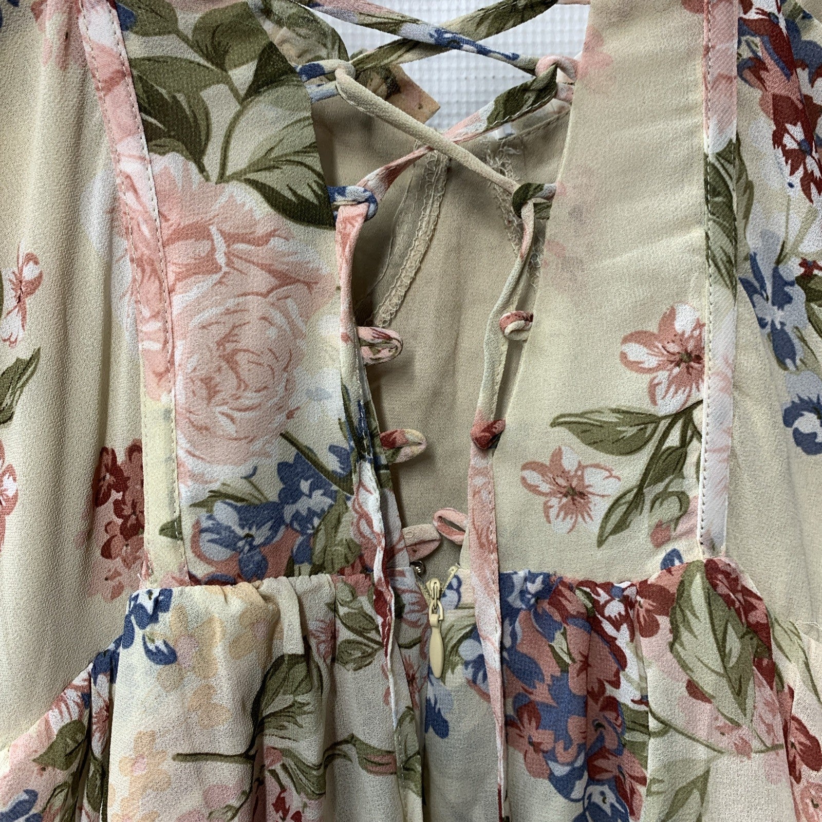 Petal & Pup Women's Mito Floral Tiered Corset Gown Cocktail Party Sleeveless S