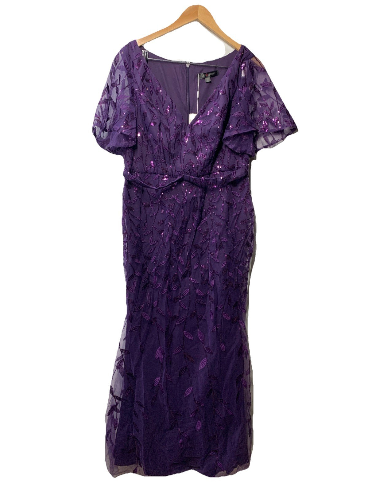Ever-Pretty Women's Sequin Formal Dresses V-neck Prom Dress Evening Gown Size 14