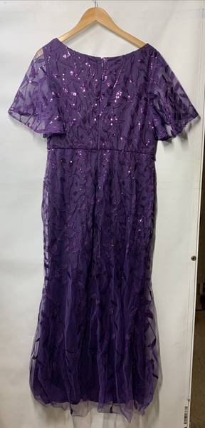 Ever-Pretty Women's Sequin Formal Dresses V-neck Prom Dress Evening Gown Size 14