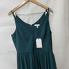 Dress The Population Alicia Mixed-Media Midi Dress V-neck Sleeveless Size XL