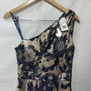 Betsy & Adam Women's One-Shoulder Elegant Cocktail Gown Dress Sleeveless Size 8