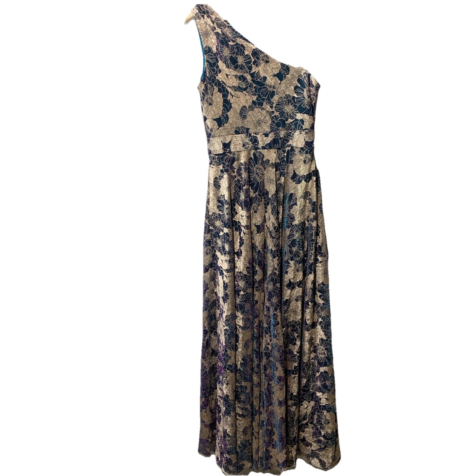 Betsy & Adam Women's One-Shoulder Elegant Cocktail Gown Dress Sleeveless Size 8