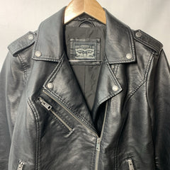 Levi's Ladies' Black Long Sleeve Size Medium Motorcycle Ride Jacket with Pockets
