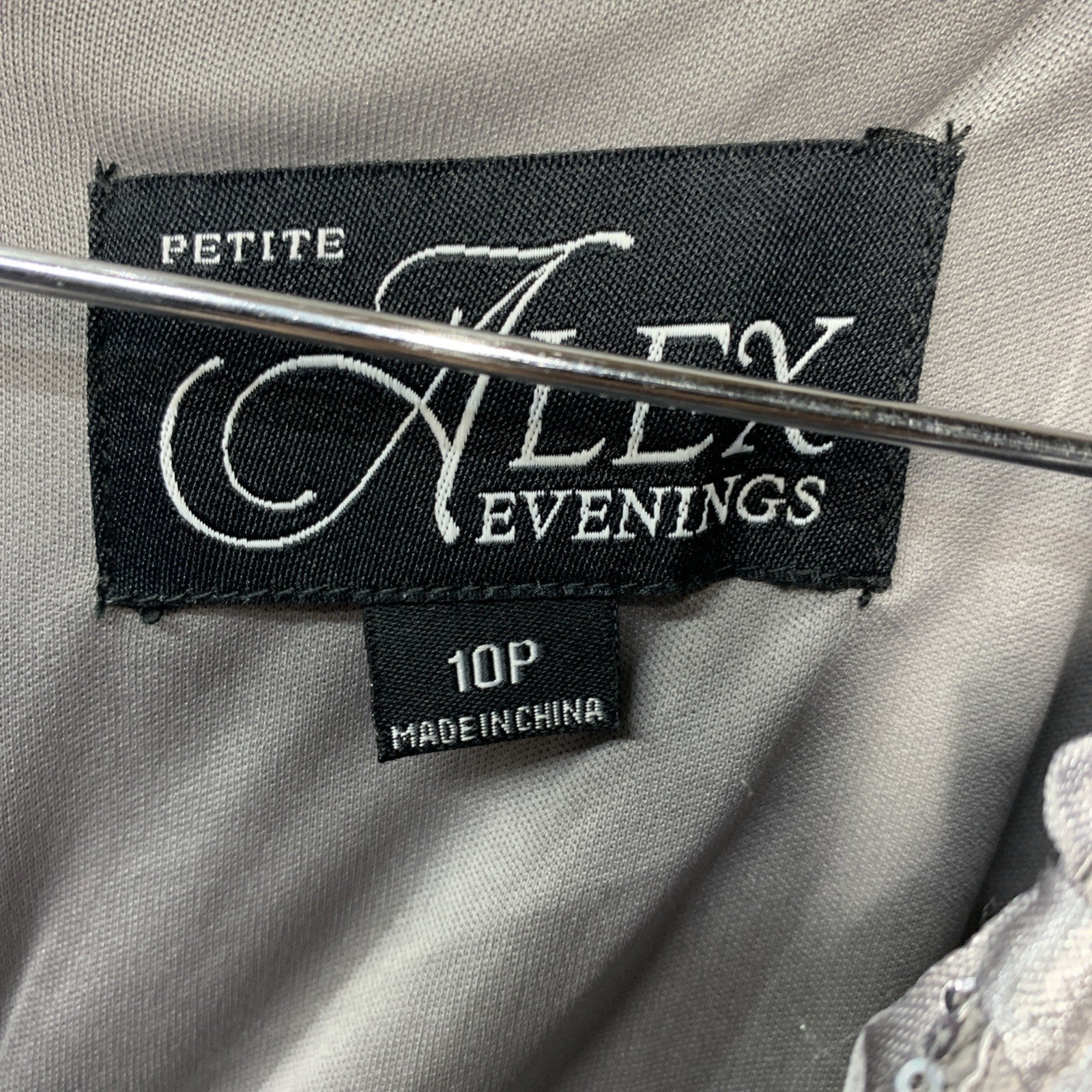 Alex Evenings Women's Rosette Dress Short Sleeves Elegant Formal Party Size 10P