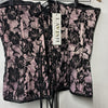 Lavish by Daisy Corsets Corset with Lace-up Back Zipper Front Strapless Size XL