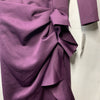 Xscape Women's Long 3/4 Sleeve V-Neck Side Ruched Gown Dress Elegant Size 4