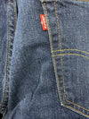 Jeans Men's 34X32 Regular Fit Nail Loop Knot Dark Indigo Wash Denim Long Pants