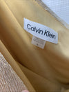 Calvin Klein Women's One-Shoulder Gown with Side Ruching Sleeveless Size 16