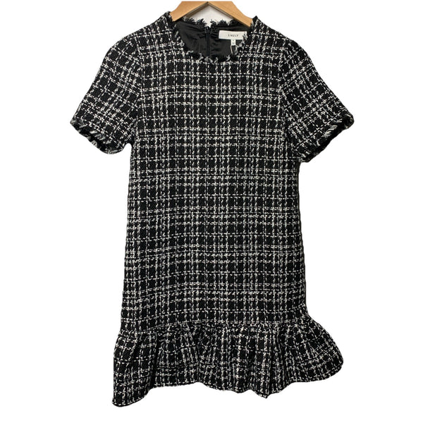 LIKELY Women's Demre Mini Dress Tweed Short Sleeve Cocktail Party Night Size 0