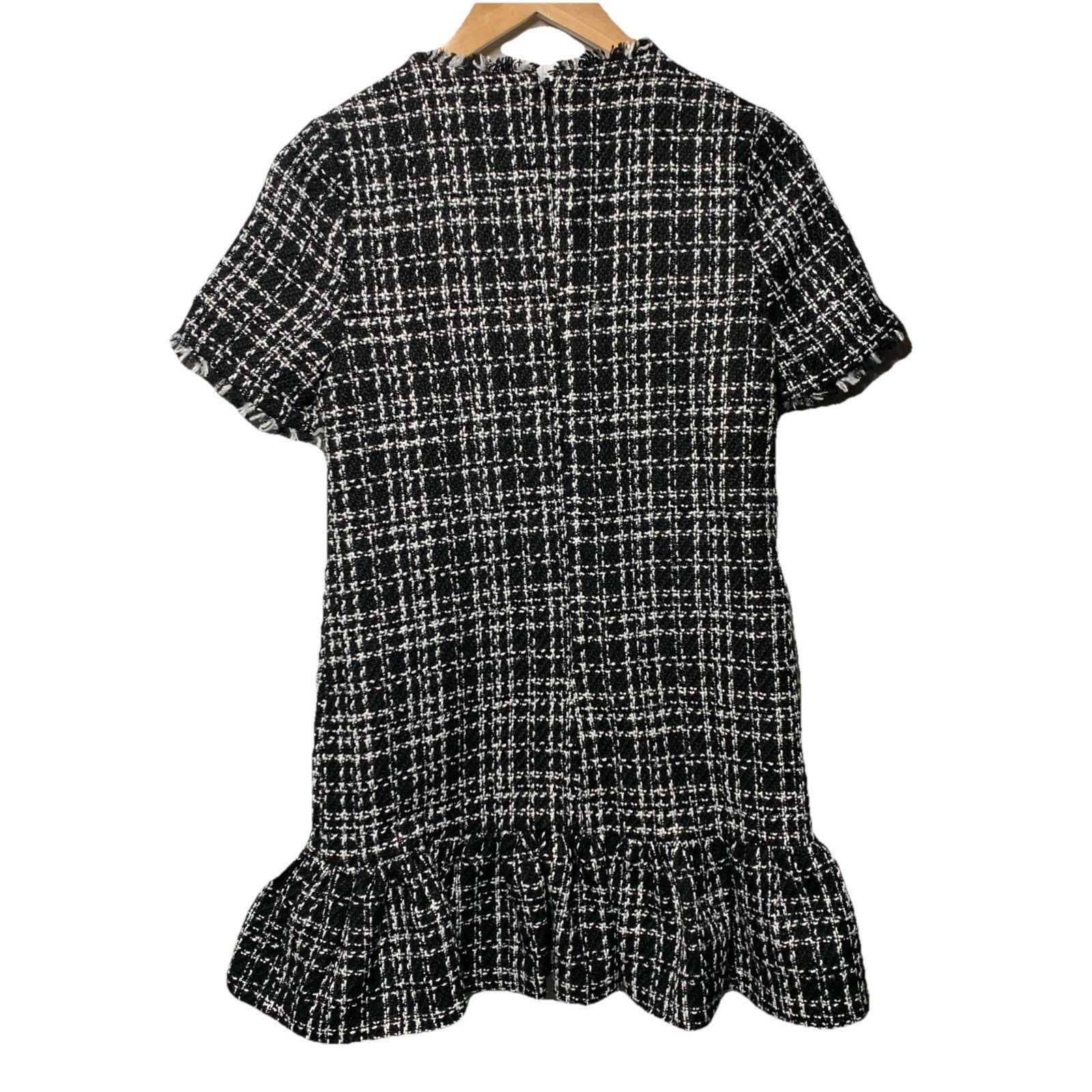 LIKELY Women's Demre Mini Dress Tweed Short Sleeve Cocktail Party Night Size 0