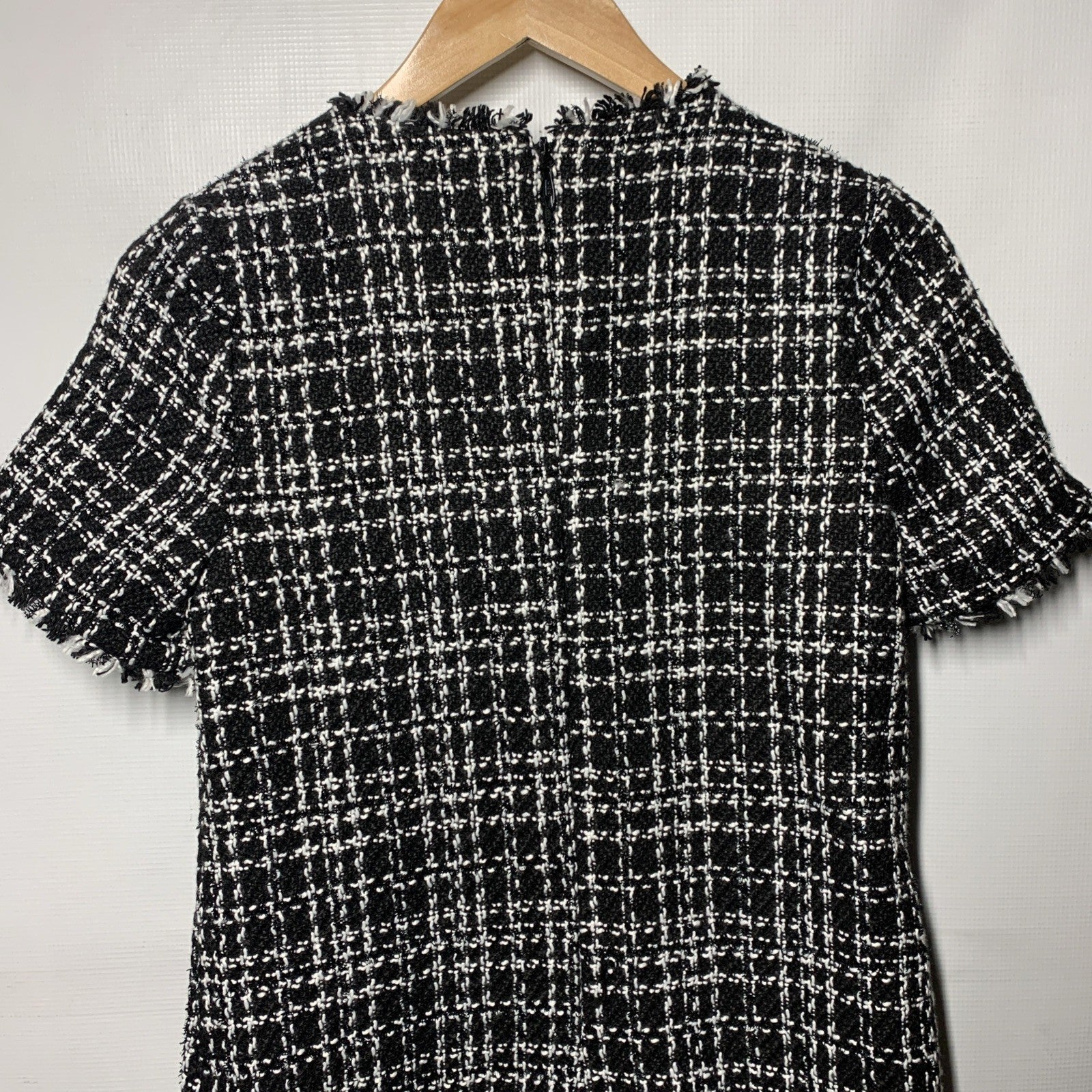 LIKELY Women's Demre Mini Dress Tweed Short Sleeve Cocktail Party Night Size 0