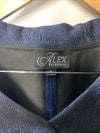 Alex Evenings Womens 3/4 Sleeve Portrait Collar Stretch Jacquard Blouse Size M