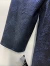 Alex Evenings Womens 3/4 Sleeve Portrait Collar Stretch Jacquard Blouse Size M