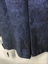 Alex Evenings Womens 3/4 Sleeve Portrait Collar Stretch Jacquard Blouse Size M