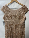 Alex Evenings Women's Short Floral Embroidered Cocktail Party Dress Size 12