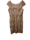 Alex Evenings Women's Short Floral Embroidered Cocktail Party Dress Size 12
