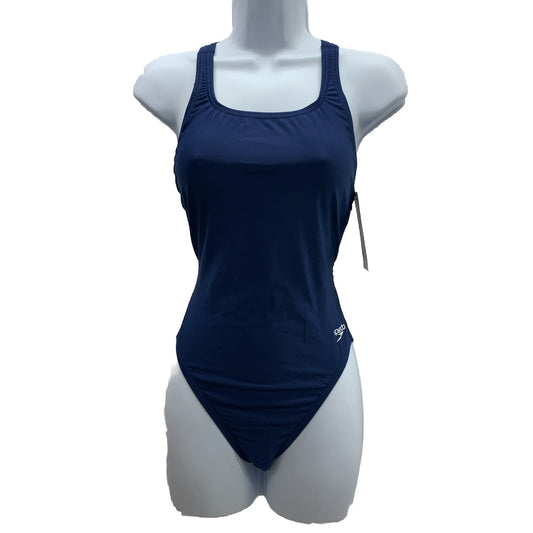 Speedo Women's ProLT Super Pro Solid One Piece Swimsuit Navy Blue Size 10/36