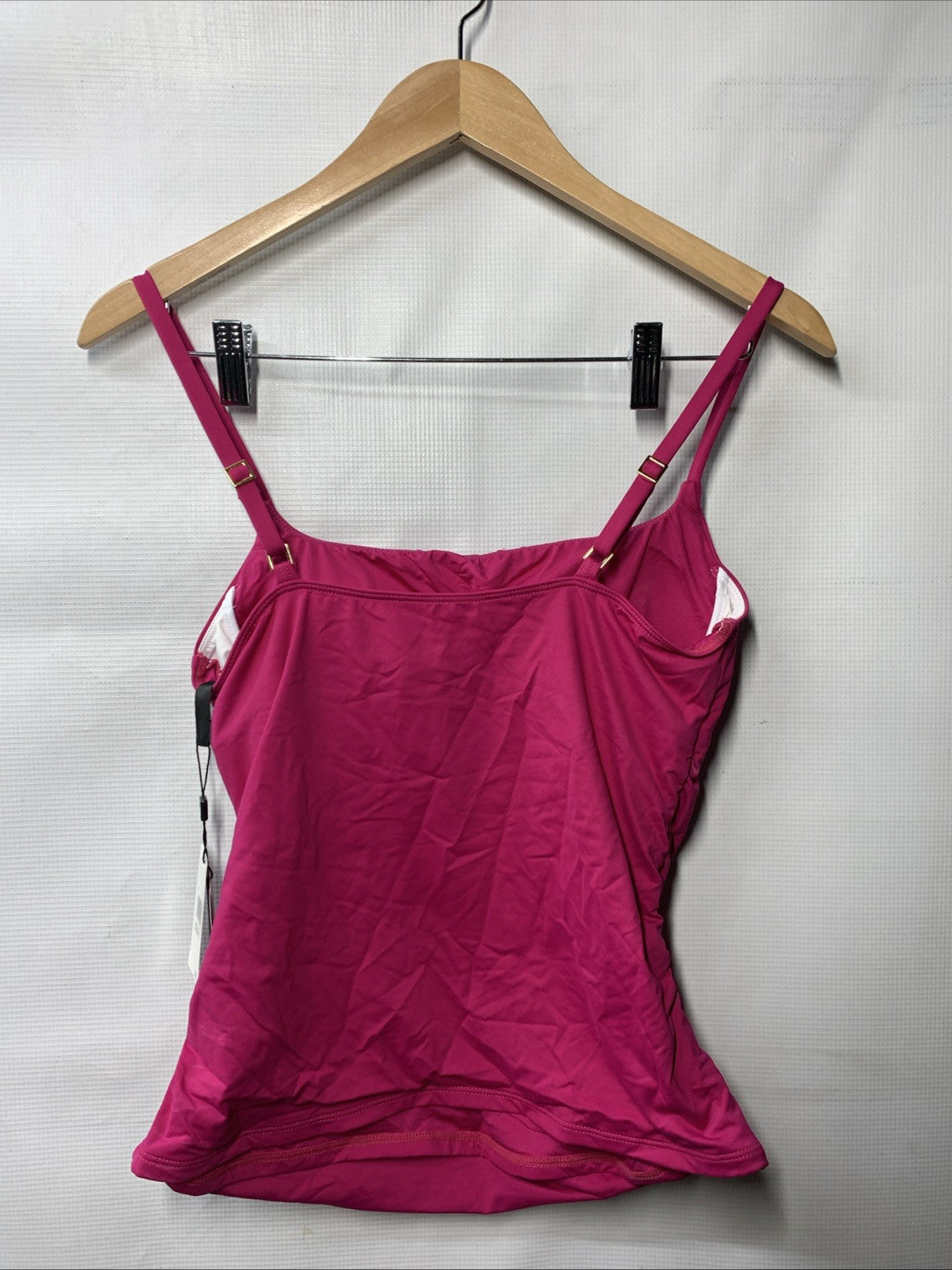 La Blanca Lingerie Strap Tankini Swimsuit Top Size 8 Swimwear LB3ZZ69 Pull On
