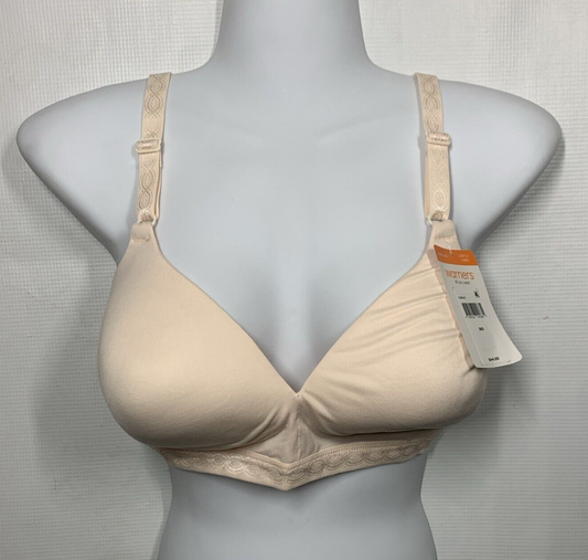 Warner's Women's Cloud 9 Super Soft Wireless Lightly Lined Comfort Bra Size 38D