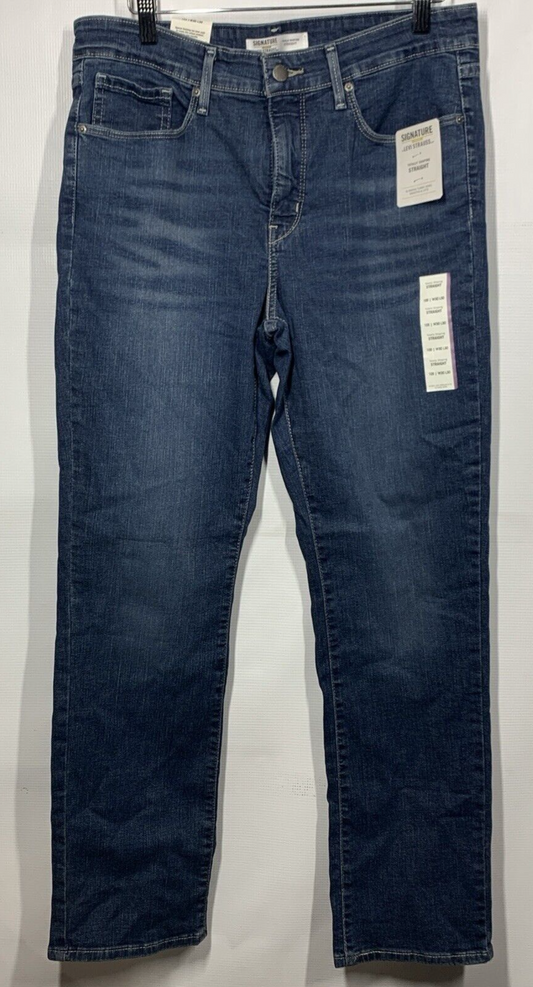Women's Signature Gold Totally Shaping Straight 10S Stretch Jeans Long Pants