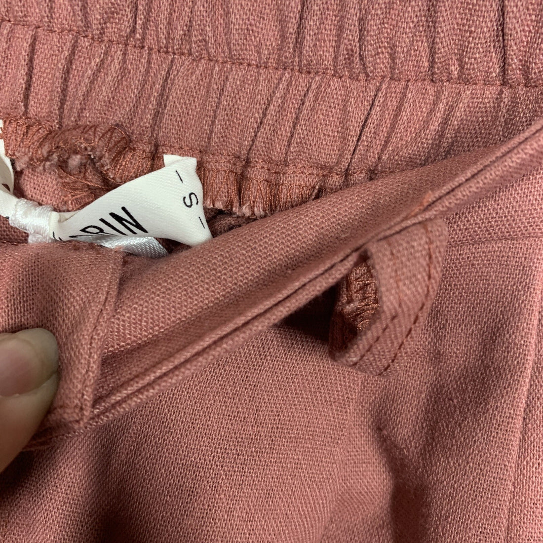 GRACE KARIN Wide Leg Pant for Women Cotton Linen Business Small Pink with Pocket