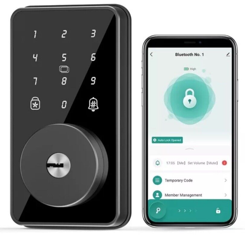 Smart Lock Touchscreen Door Lock Keyless Entry Door Lock Digital Keypad ZN-S01