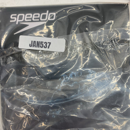 New Speedo Women Solid Flyback Training SwimSuit Size 12/38 Navy Blue Endurance+