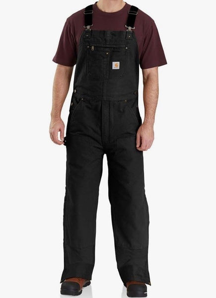 Carhartt Men's Loose Fit Washed Duck Insulated Bib Overall 2XL Shirt Workwear