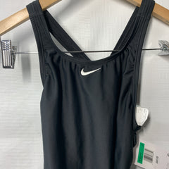 Nike Women's Logo Tape Fastback One Piece Swimsuit Black 30 Swimwear - NESS8370