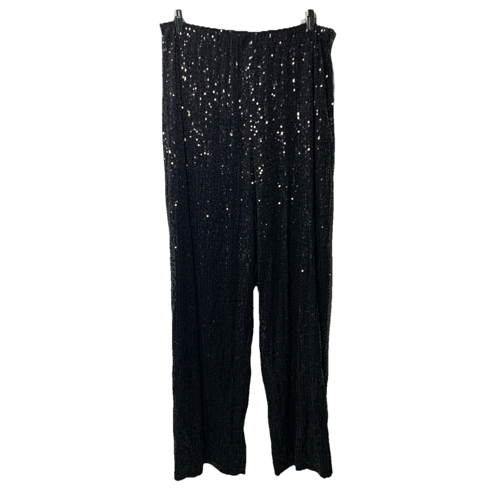 Alex Evenings Women's Straight Leg Dress Long Pant Sequin Elegant Size Large