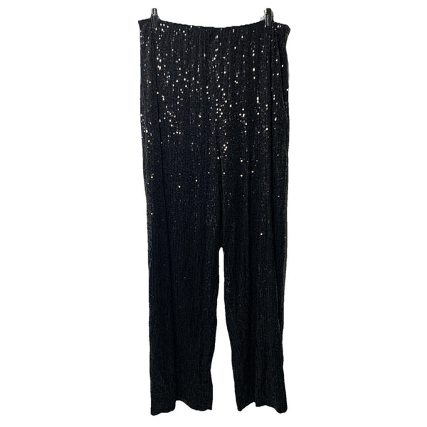 Alex Evenings Women's Straight Leg Dress Long Pant Sequin Elegant Size Large
