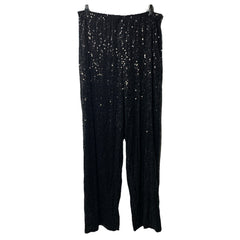 Alex Evenings Women's Straight Leg Dress Long Pant Sequin Elegant Size Large