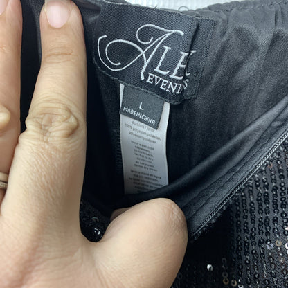 Alex Evenings Women's Straight Leg Dress Long Pant Sequin Elegant Size Large