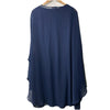 SLNY Women's Cocktail Dress Beaded Chiffon Shift 2-Piece with Capelet Size 14W