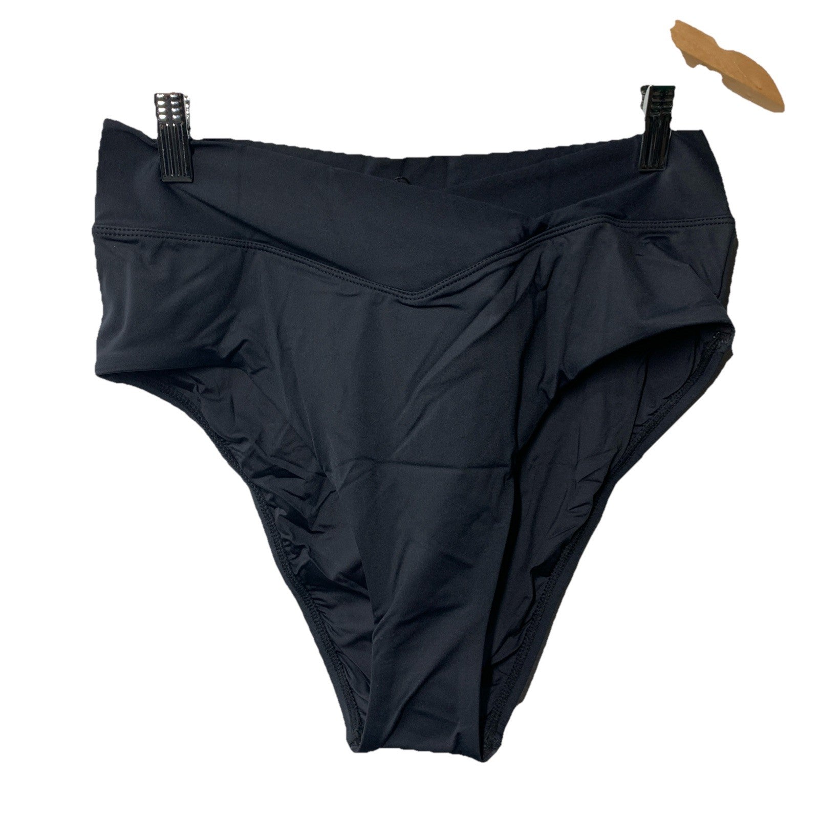 La Blanca Women's Black Island Goddess High Waist Bikini Bottoms LB2IG99 Size 10