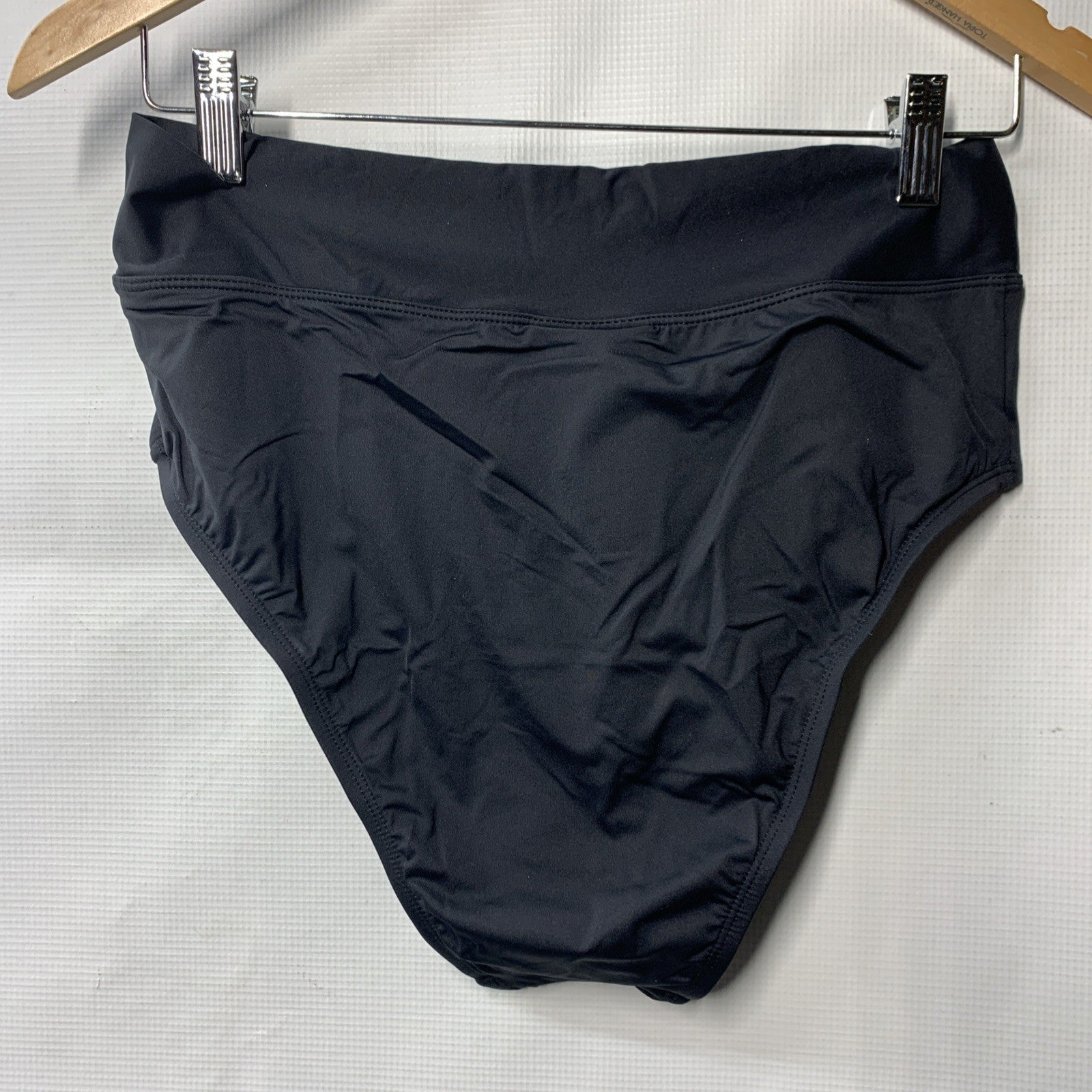La Blanca Women's Black Island Goddess High Waist Bikini Bottoms LB2IG99 Size 10