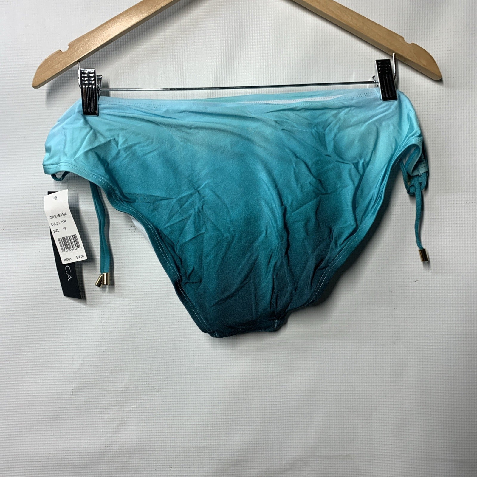 La Blanca Side Loop Hipster Bikini Swimsuit Bottom Size 16 Swimwear Underwear