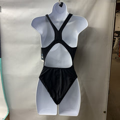 Speedo Women's Solid Super ProLT Durable One Piece Swimsuit Black 8/34 Swimwear
