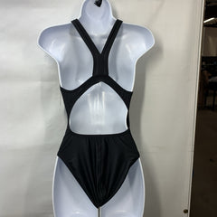 Speedo Womens One-Piece Swimsuit Black Size 8/34 F PRO-LT Swimwear Solid Pull On