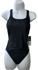Speedo Womens Prolt Super Pro One Piece Swimsuit Solid Black Size 12/38 Swimwear