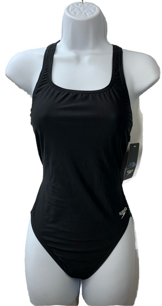 Speedo NWT Women's Swimsuit Athletic One Piece Pro lt Super Pro Black Size 10/36