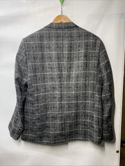CloudStyle Plaid Men Tweed Blazer Vintage Checkered Prom Suit Size XL - 3 Piece