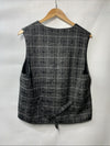 CloudStyle Plaid Men Tweed Blazer Vintage Checkered Prom Suit Size XL - 3 Piece
